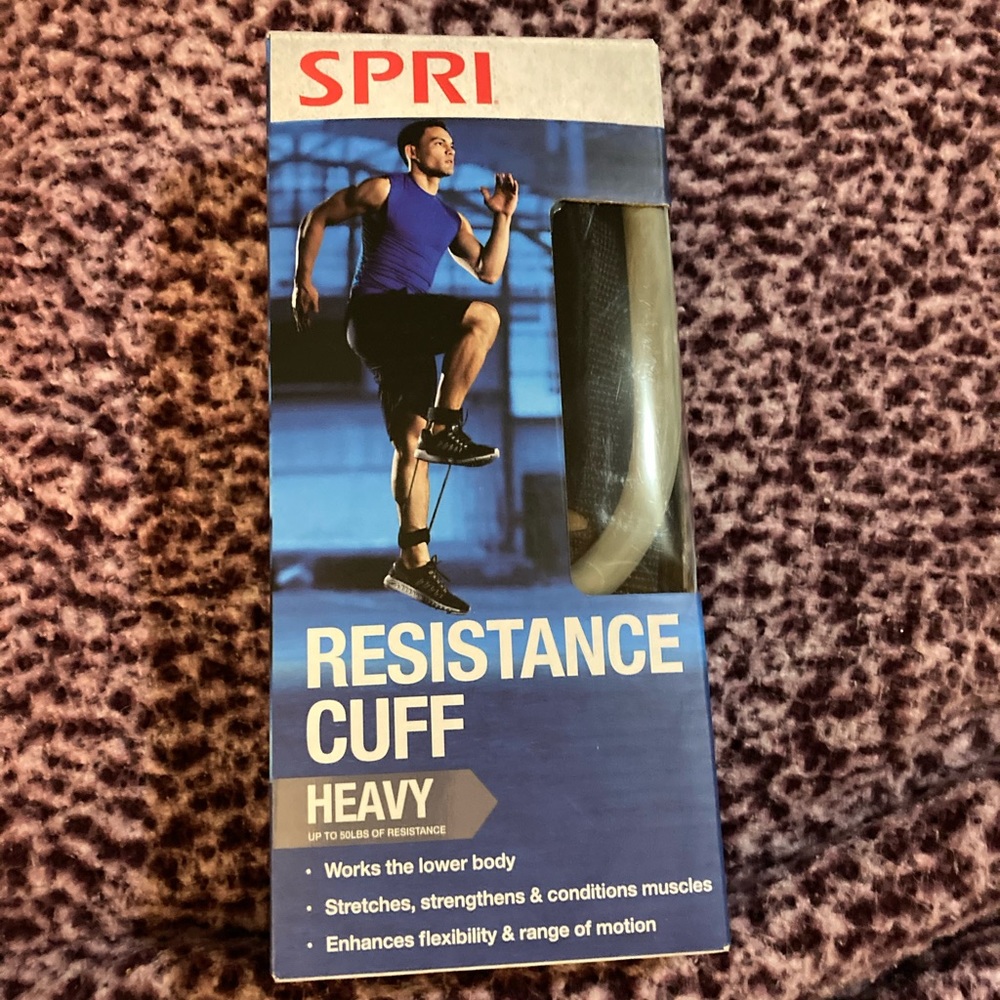 Resistance band with cuffs brand new